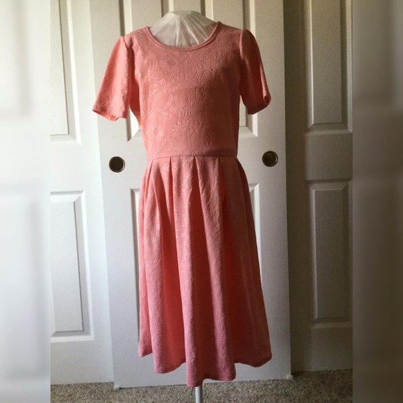 LuLaRoe Dresses & Skirts - LuLaRoe Pink Floral Midi Dress